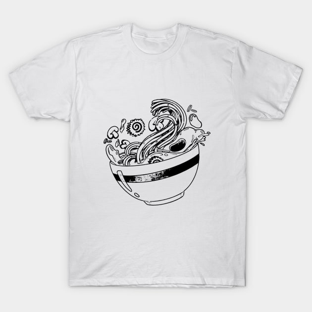 Ramen Lovers (W) T-Shirt by chiselovesong